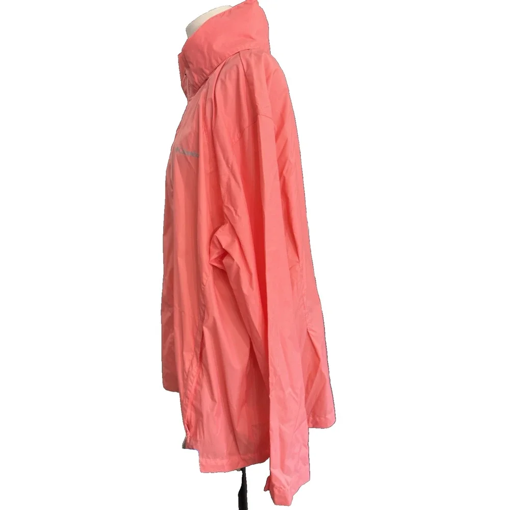 Columbia Women's Plus Size 3X Switchback II Jacket Pink Water-Resistant New
